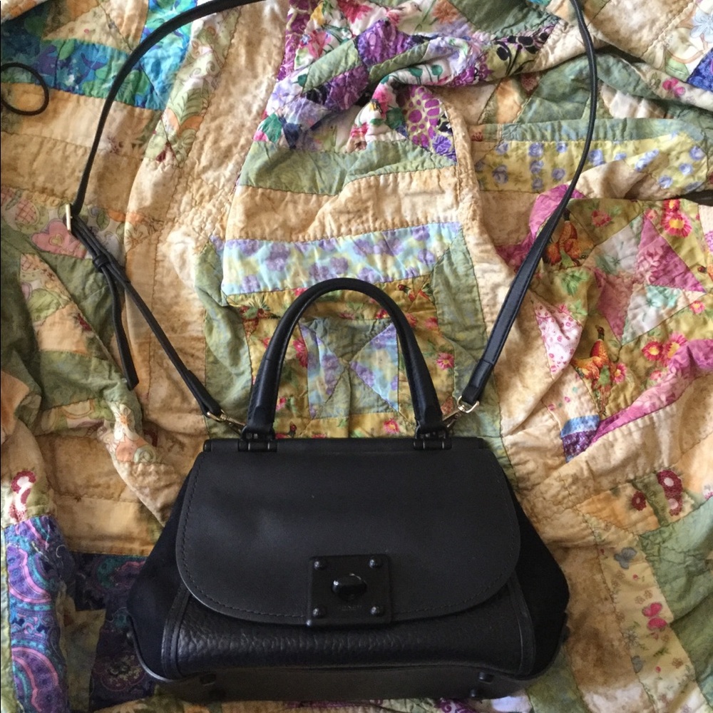 Coach handbag with detachable shoulder strap